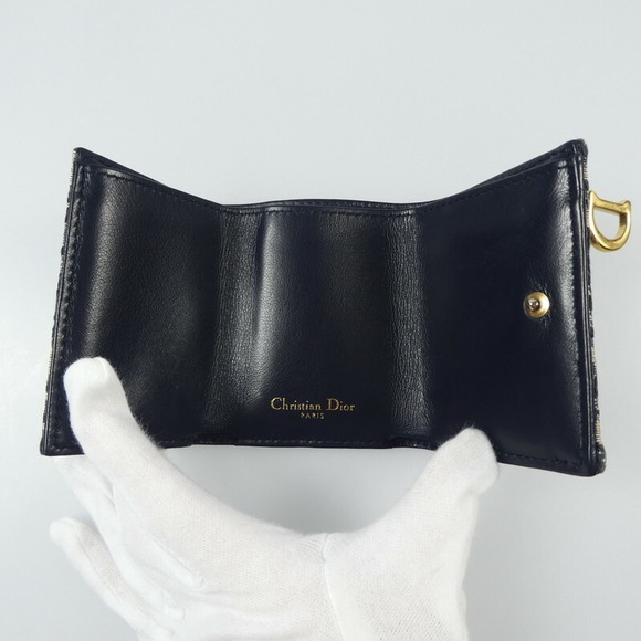 Christian Dior Oblique Jacquard Saddle Compact Wallet - Picture 8 of 11